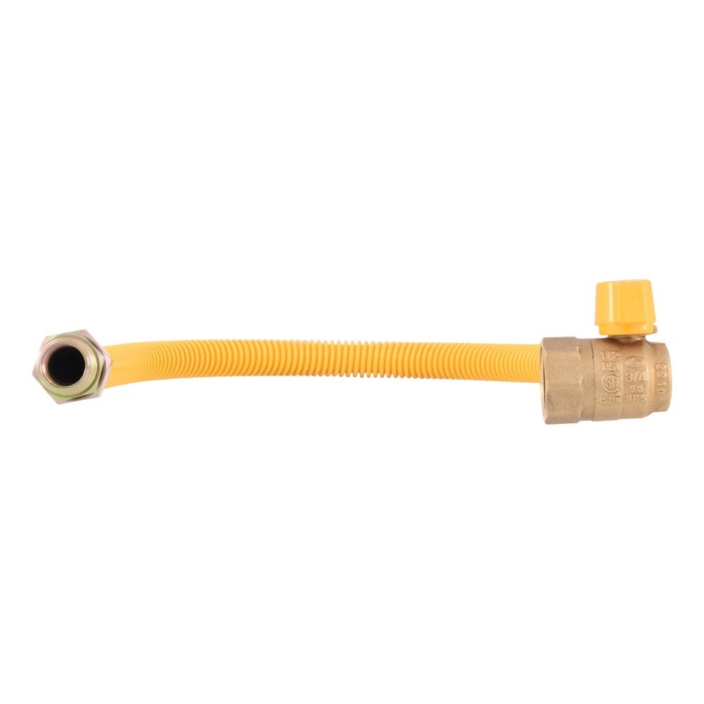 Eastman 30YE507324 5/8 in. OD x 24 in. Coated Stainless Steel Gas Connector with Angle Ball Valve - 3