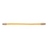 Eastman 30YE50V024B 24 in 5/8 in OD Yellow Stainless Steel Gas Connector with EFV - 2