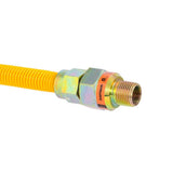 Eastman 30YE50V060B 60 in. 5/8 in. OD Stainless Steel Gas Connector with EFV and 1/2 in. MIP Ends - 3