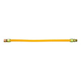 Eastman 30YE515024B 5/8 in OD x 24 in Yellow Stainless Steel Gas Connector 1/2 in FIP x 1/2 in MIP - 2