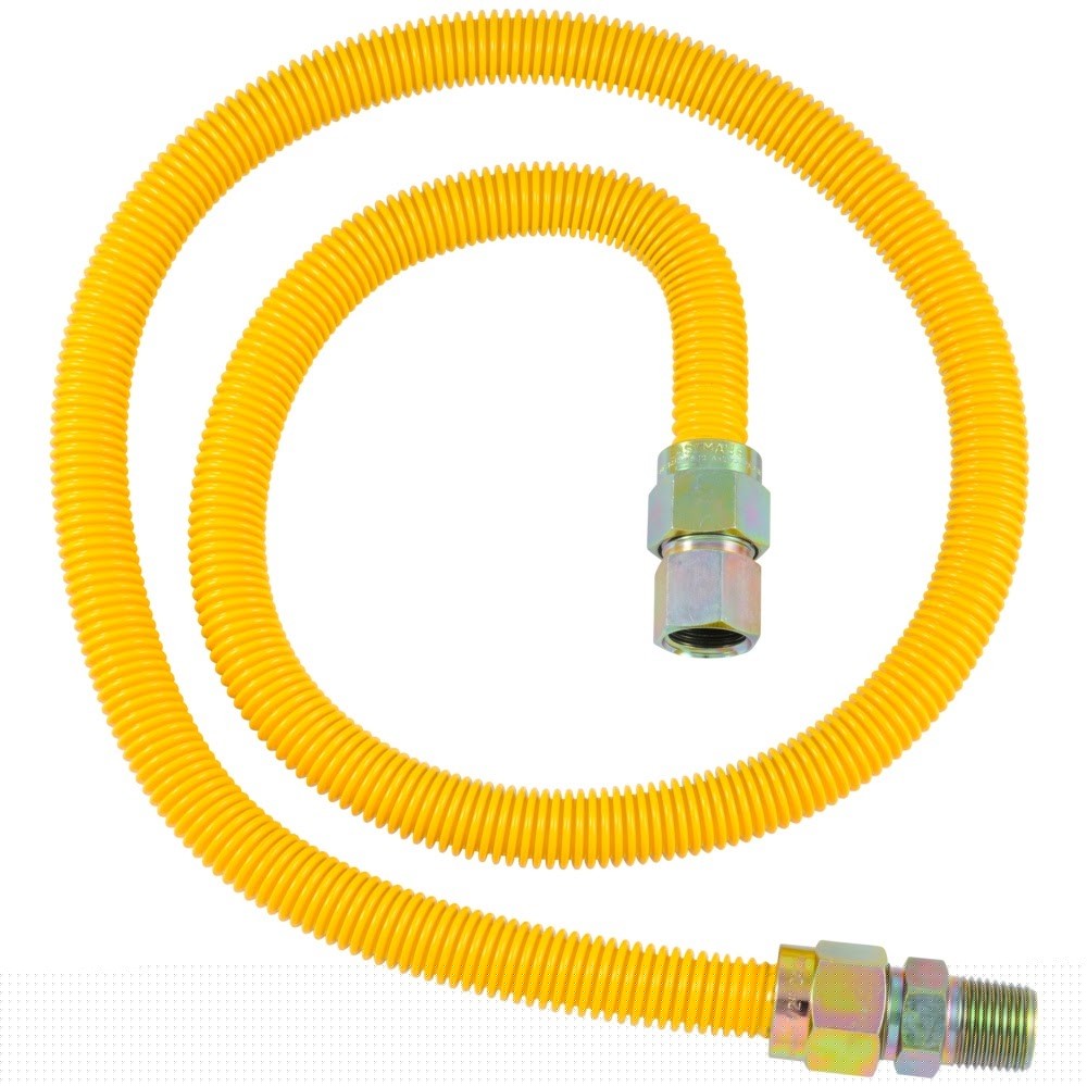 Eastman 30YE515048B 5/8 in. OD x 48 in. Stainless Steel Gas Connector 1/2 in. FIP x 1/2 in. MIP