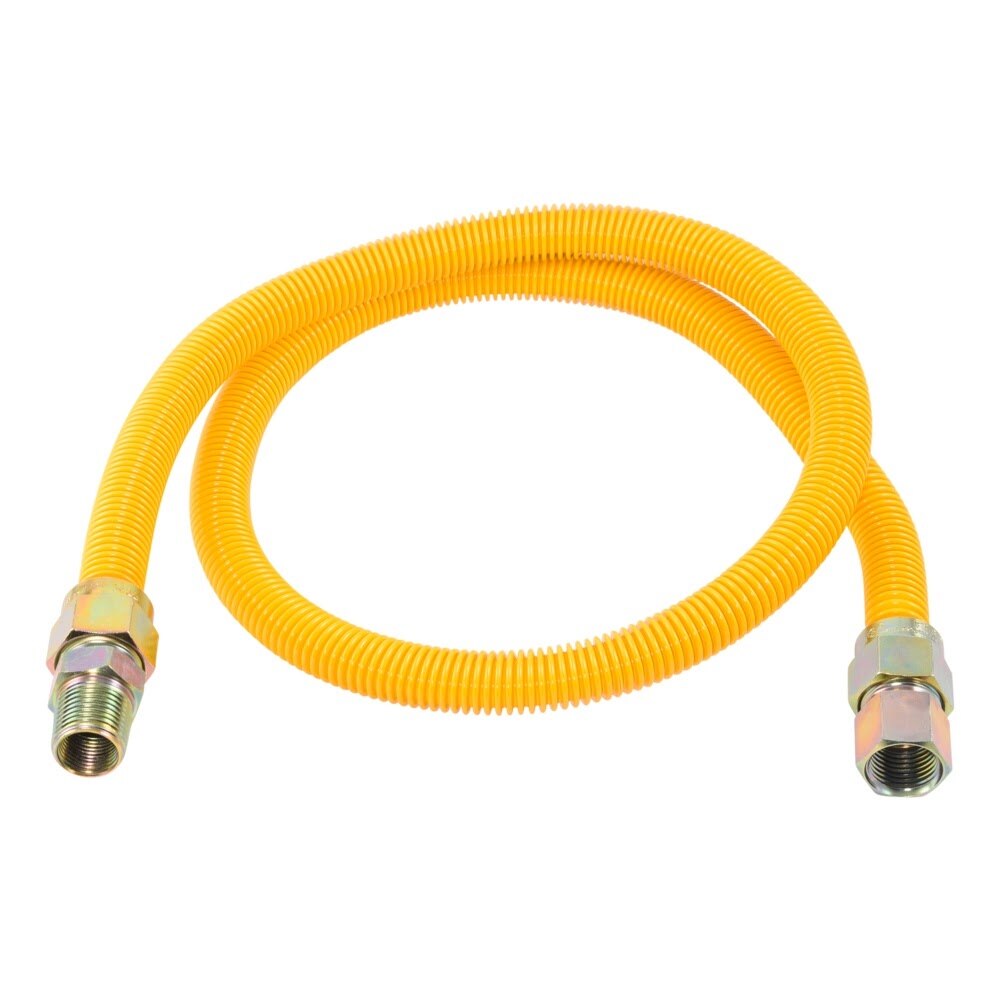 Eastman 30YE515048B 5/8 in. OD x 48 in. Stainless Steel Gas Connector 1/2 in. FIP x 1/2 in. MIP - 2