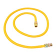 Eastman 30YE515072B 5/8 in x 72 in Yellow Coated Stainless Steel Gas Connector 1/2 in FIP x 1/2 in MIP