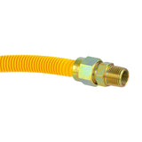 Eastman 30YE515072B 5/8 in x 72 in Yellow Coated Stainless Steel Gas Connector 1/2 in FIP x 1/2 in MIP - 3