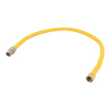 Eastman 30YE515136 5/8 in OD 36 in Yellow Coated Stainless Steel Gas Connector 1/2 in FIP x 1/2 in FIP