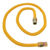 Eastman 30YE515160 5/8 in. OD x 60 in. Yellow Epoxy-Coated Stainless Steel Gas Connector