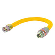 Eastman 30YE51V018B 5/8 in OD x 18 in Stainless Steel Gas Connector with 1/2 in FIP x 1/2 in MIP EFV