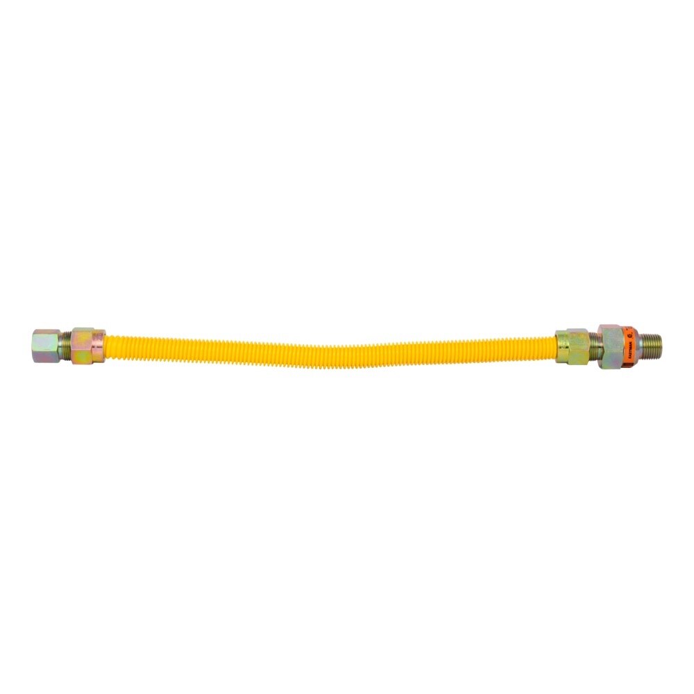 Eastman 30YE51V018B 5/8 in OD x 18 in Stainless Steel Gas Connector with 1/2 in FIP x 1/2 in MIP EFV - 2