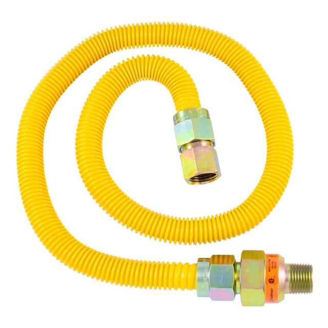 Eastman 30YE51V036B 5/8 in. OD 36 in. EFV Gas Connector with 1/2 in. FIP x 1/2 in. MIP