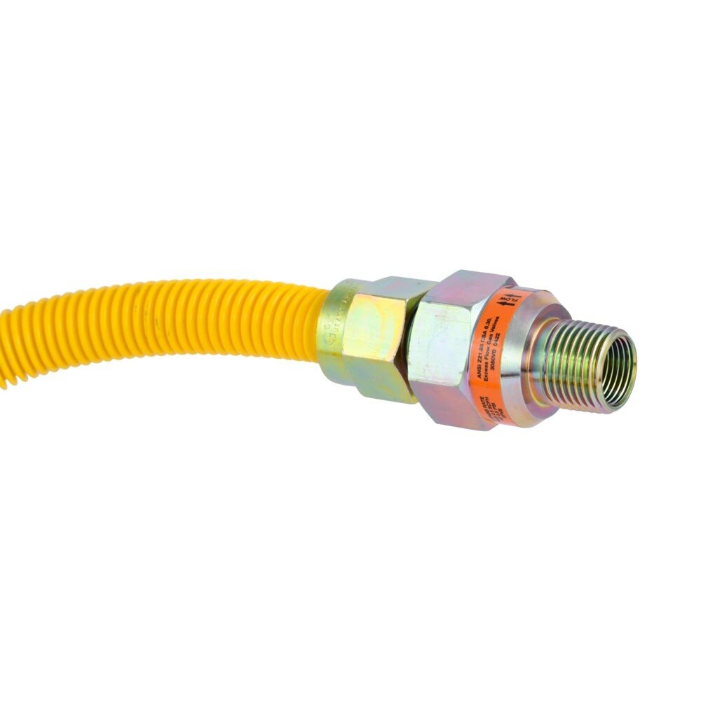 Eastman 30YE51V060B 5/8 in OD x 60 in ArmorBoost EFV Gas Connector 1/2 in FIP x 1/2 in MIP - 3