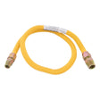 Eastman 30YE545048 48 in. 5/8 in. OD Yellow Stainless Steel Gas Connector with 3/4 in. MIP x 1/2 in. MIP