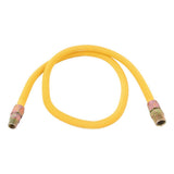 Eastman 30YE545060 5/8 in OD x 60 in Yellow Coated Stainless Steel Gas Connector with MIP Fittings - 3