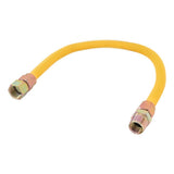 Eastman 30YE555424B 5/8 in. OD 24 in. Coated Stainless Steel Gas Connector with 3/4 in. FIP x 3/4 in. MIP