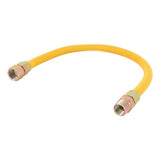 Eastman 30YE555424 5/8 in x 24 in Yellow Stainless Steel Gas Connector 3/4 in FIP x 3/4 in MIP