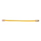 Eastman 30YE555424 5/8 in x 24 in Yellow Stainless Steel Gas Connector 3/4 in FIP x 3/4 in MIP - 2