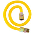Eastman 30YE555436B 36 in. Yellow Coated Stainless Steel Gas Connector with 3/4 in. FIP x 3/4 in. MIP