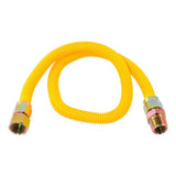 Eastman 30YE555436B 36 in. Yellow Coated Stainless Steel Gas Connector with 3/4 in. FIP x 3/4 in. MIP - 2