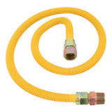 Eastman 30YE555448 48 in 5/8 in OD Yellow Stainless Steel Gas Connector for Ranges and Boilers