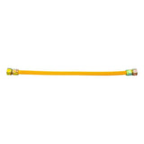 Eastman 30YE555524B 5/8 in OD x 24 in Yellow Stainless Steel Gas Connector 3/4 in FIP x 3/4 in FIP - 2