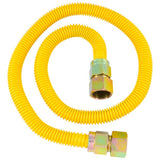 Eastman 30YE555536B 5/8 in. OD x 36 in. Yellow Stainless Steel Gas Connector with 3/4 in. FIP Ends