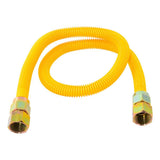 Eastman 30YE555536B 5/8 in. OD x 36 in. Yellow Stainless Steel Gas Connector with 3/4 in. FIP Ends - 2