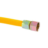 Eastman 30YE555548B 5/8 in. OD 48 in. Yellow Stainless Steel Gas Connector with 3/4 in. FIP Ends - 3