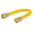 Eastman 30YE555560 5/8 in. OD x 60 in. Yellow Stainless Steel Gas Connector with 3/4 in. FIP Ends