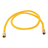Eastman 30YE555572B 5/8 in. x 72 in. Yellow Coated Stainless Steel Gas Connector 3/4 in. FIP x 3/4 in. FIP - 2