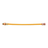 Eastman 30YE55V424B 5/8 in x 24 in Yellow Stainless Steel Gas Connector 3/4 in FIP x 3/4 in MIP EFV - 2