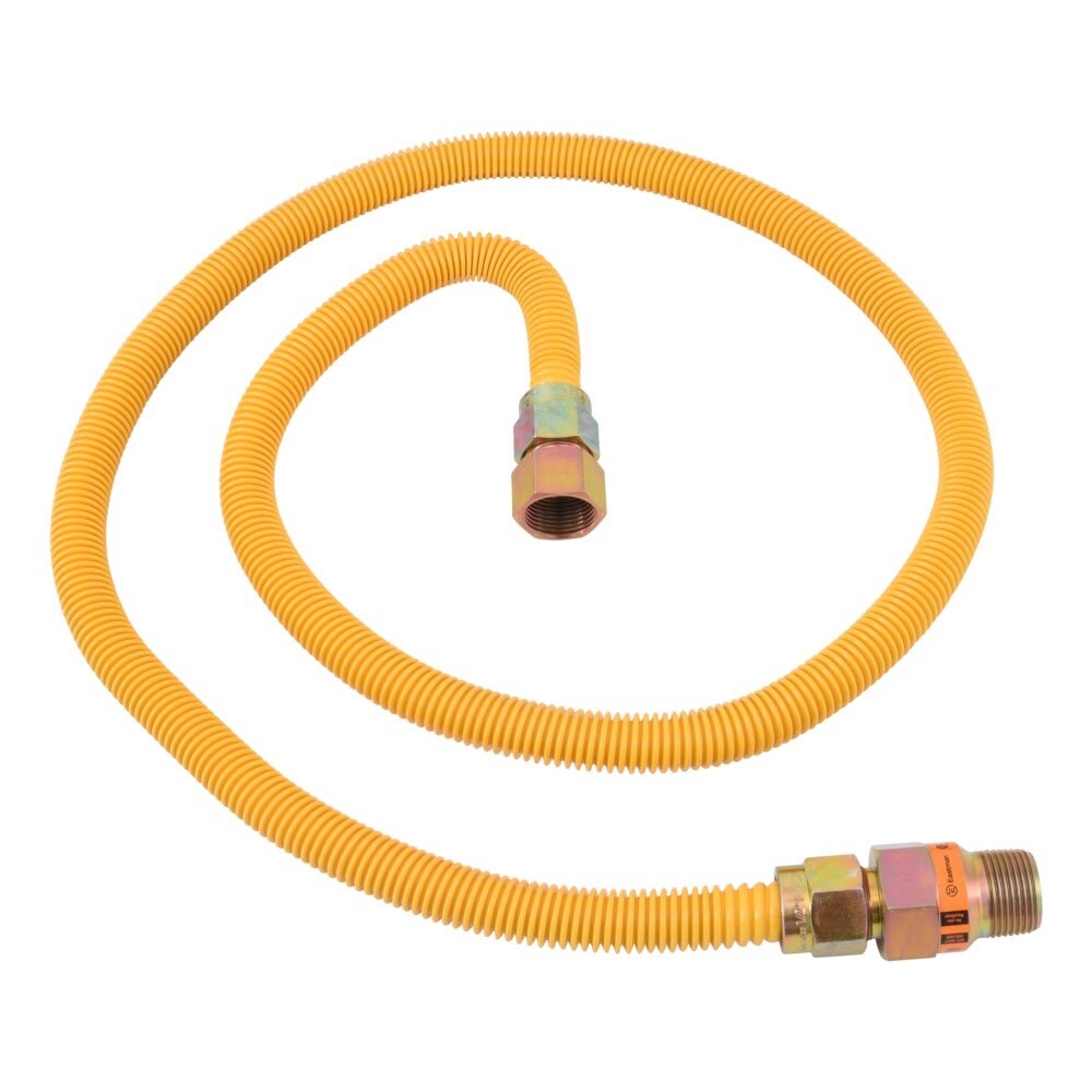 Eastman 30YE55V460B 5/8 in. OD x 60 in. Stainless Steel Gas Connector with 3/4 in. FIP x 3/4 in. MIP EFV