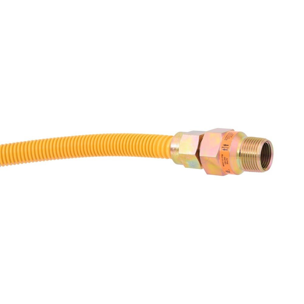 Eastman 30YE55V460B 5/8 in. OD x 60 in. Stainless Steel Gas Connector with 3/4 in. FIP x 3/4 in. MIP EFV - 2