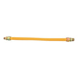 Eastman 40YE545024 1 in. OD x 24 in. Yellow Stainless Steel Gas Connector 3/4 in. MIP x 1/2 in. MIP - 2