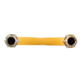Eastman 40YE545418 1 in. OD x 18 in. Yellow Stainless Steel Gas Connector 3/4 in. MIP x 3/4 in. MIP - 3