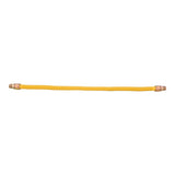 Eastman 40YE545436 1 in OD x 36 in Yellow Coated Stainless Steel Gas Connector with 3/4 in MIP Ends - 2