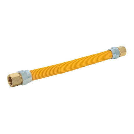 Eastman 40YE545448 1 in. OD x 48 in. Yellow Coated Stainless Steel Gas Connector 3/4 in. MIP Ends