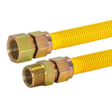 Eastman 40YE545536B 36 in Yellow Coated Stainless Steel Gas Connector 3/4 in MIP x 3/4 in FIP - 2