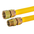 Eastman 40YE545560 1 in. OD x 60 in. 3/4 in. MIP x 3/4 in. FIP Yellow Stainless Steel Gas Connector