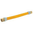 Eastman 40YE555448 1 in. x 48 in. Yellow Epoxy Coated Gas Connector with 3/4 in. FIP x 3/4 in. MIP