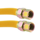 Eastman 40YE555536 1 in. OD x 36 in. Epoxy Coated Stainless Steel Gas Connector with 3/4 in. FIP Ends