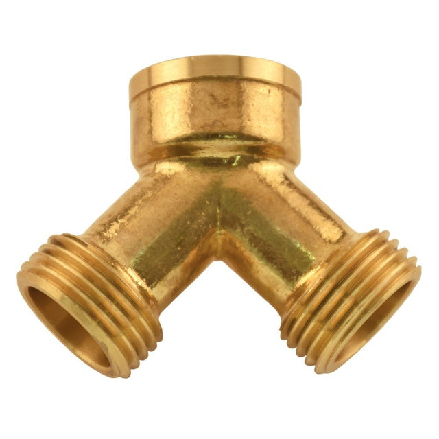 Eastman 41005 3/4 in. Brass Y Connector for Steam Dryer with 1 FHT and 2 MHT Connections