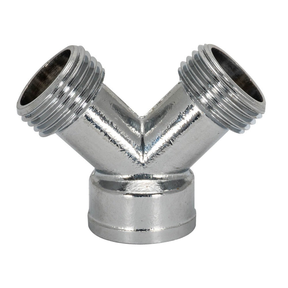 Eastman 41006 3/4 in. FHT x 3/4 in. MHT x 3/4 in. MHT Y Connector for Steam Dryer - 2
