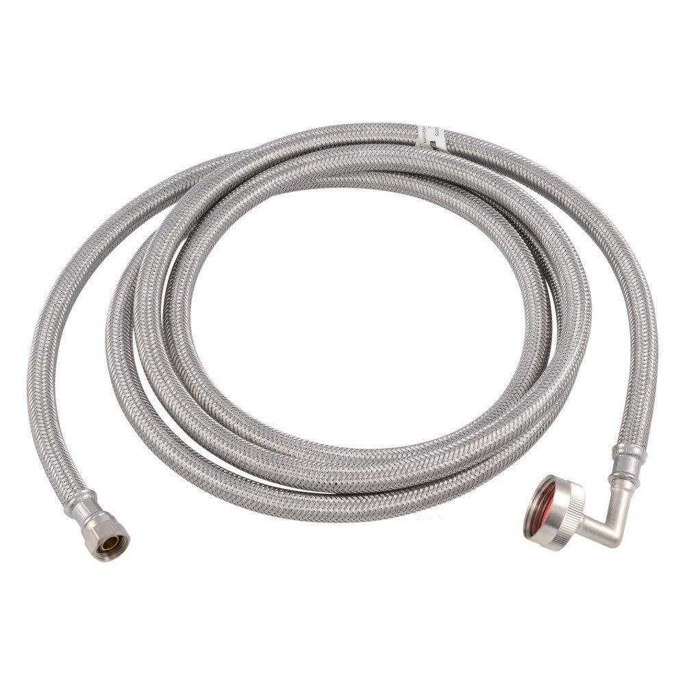 Eastman 41013 3/8 in. Comp x 3/4 in. FHT x 8 ft. Braided Stainless Steel Dishwasher Connector
