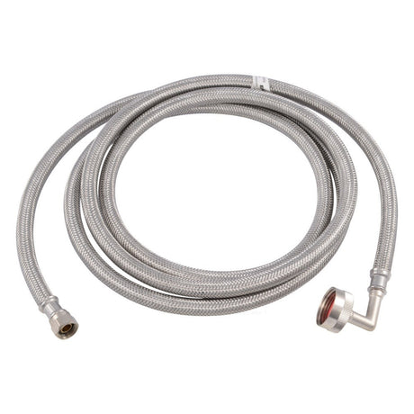 Eastman 41013 3/8 in. Comp x 3/4 in. FHT x 8 ft. Braided Stainless Steel Dishwasher Connector