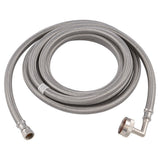 Eastman 41015 3/8 in. Compression x 3/4 in. FHT 10 ft. Braided Stainless Steel Dishwasher Connector