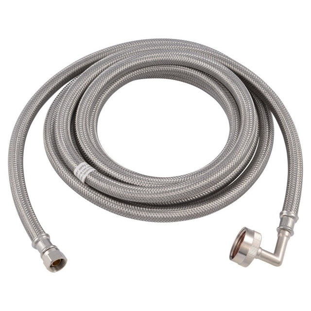 Eastman 41015 3/8 in. Compression x 3/4 in. FHT 10 ft. Braided Stainless Steel Dishwasher Connector