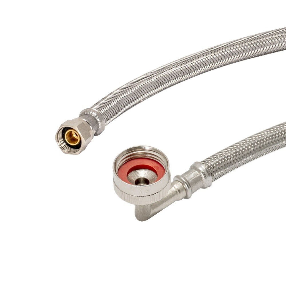 Eastman 41015 3/8 in. Compression x 3/4 in. FHT 10 ft. Braided Stainless Steel Dishwasher Connector - 2