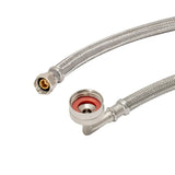 Eastman 41015 3/8 in. Compression x 3/4 in. FHT 10 ft. Braided Stainless Steel Dishwasher Connector - 2
