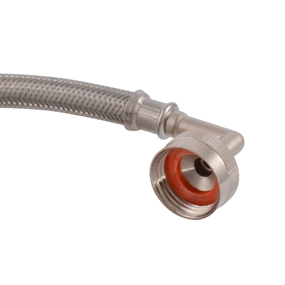 Eastman 41015 3/8 in. Compression x 3/4 in. FHT 10 ft. Braided Stainless Steel Dishwasher Connector - 3