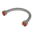 Eastman 41021 Braided Stainless Steel Steam Dryer Adapter Hose 1 ft 3/4 in FHT x 3/4 in FHT