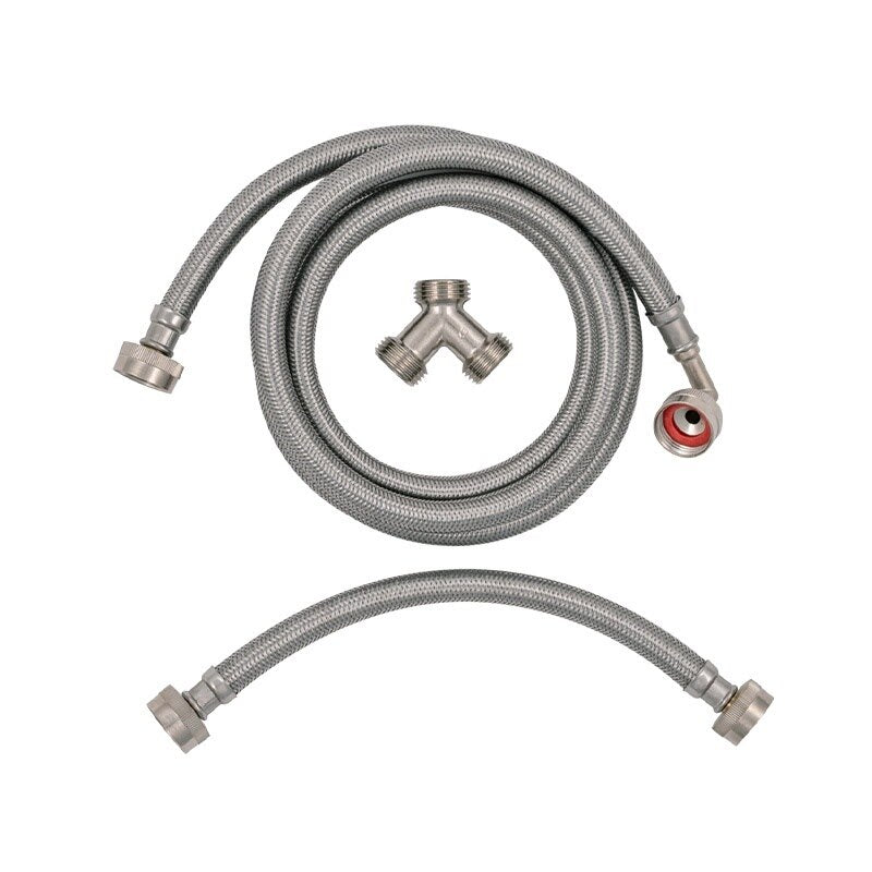 Eastman 41025 6 ft Steam Dryer Water Supply Installation Kit with Elbow 3/4 in FHT x 3/4 in FHT